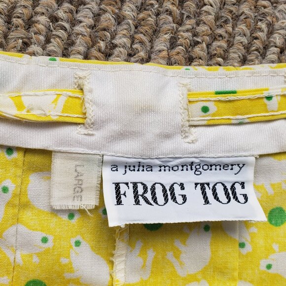 Vintage Frog Tog by Julia Montgomery Skirt Large Yellow - Picture 5 of 9